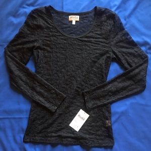 Long Sleeve Lace T-Shirt